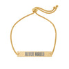Never Waver Engravable Flat Bar Bracelet — Adjustable Personalized