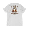 Never Waver Just A Mom Trying Not to Raise A&&holes V-Neck Tee for Moms - Patriotic Short Sleeve Shirt