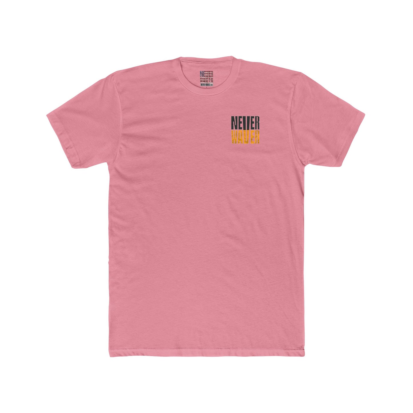 Green Bay Fans  Never Waver Unisex Cotton Crew Tee