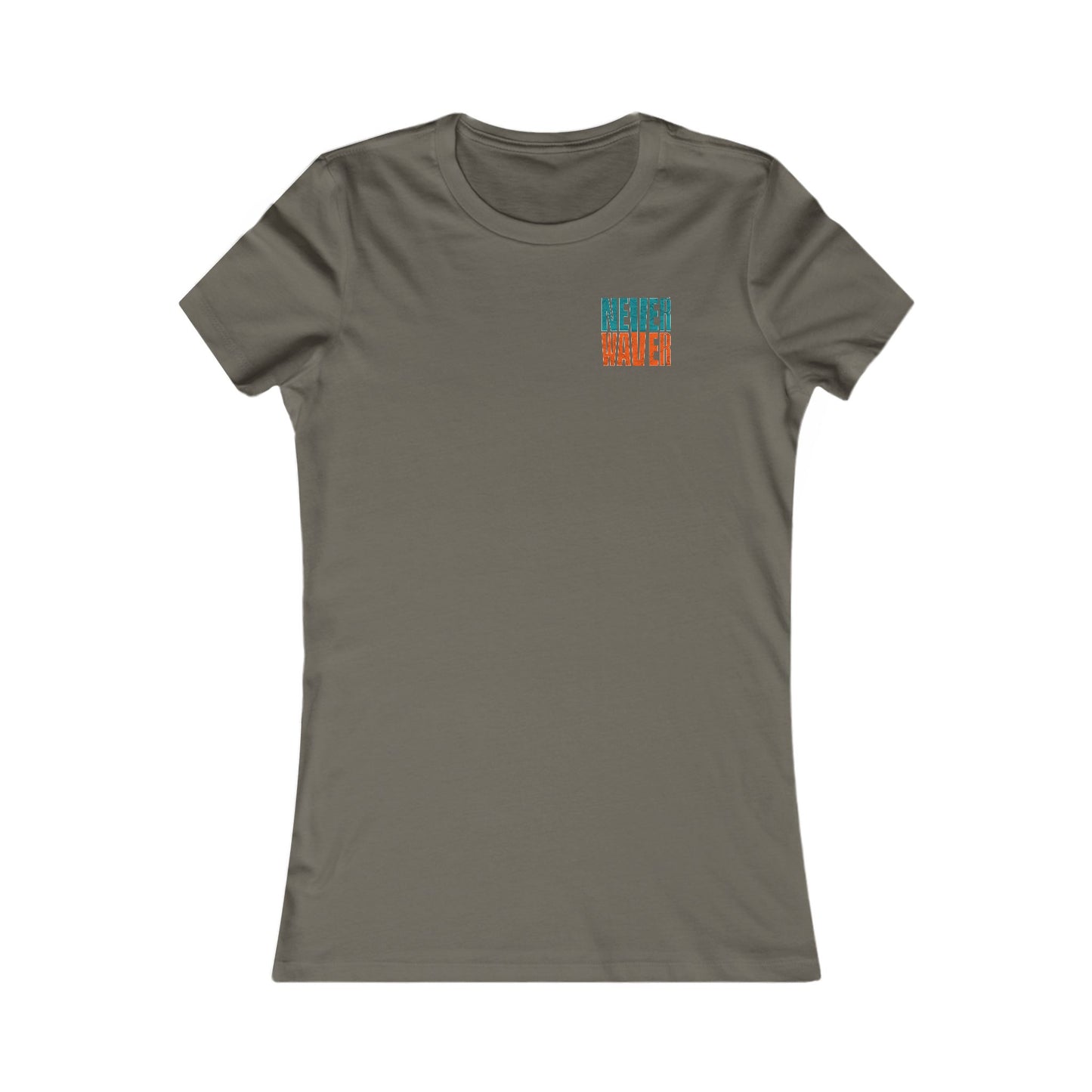 Miami Fans Never Waver W-Leopard Football Women's Favorite Tee