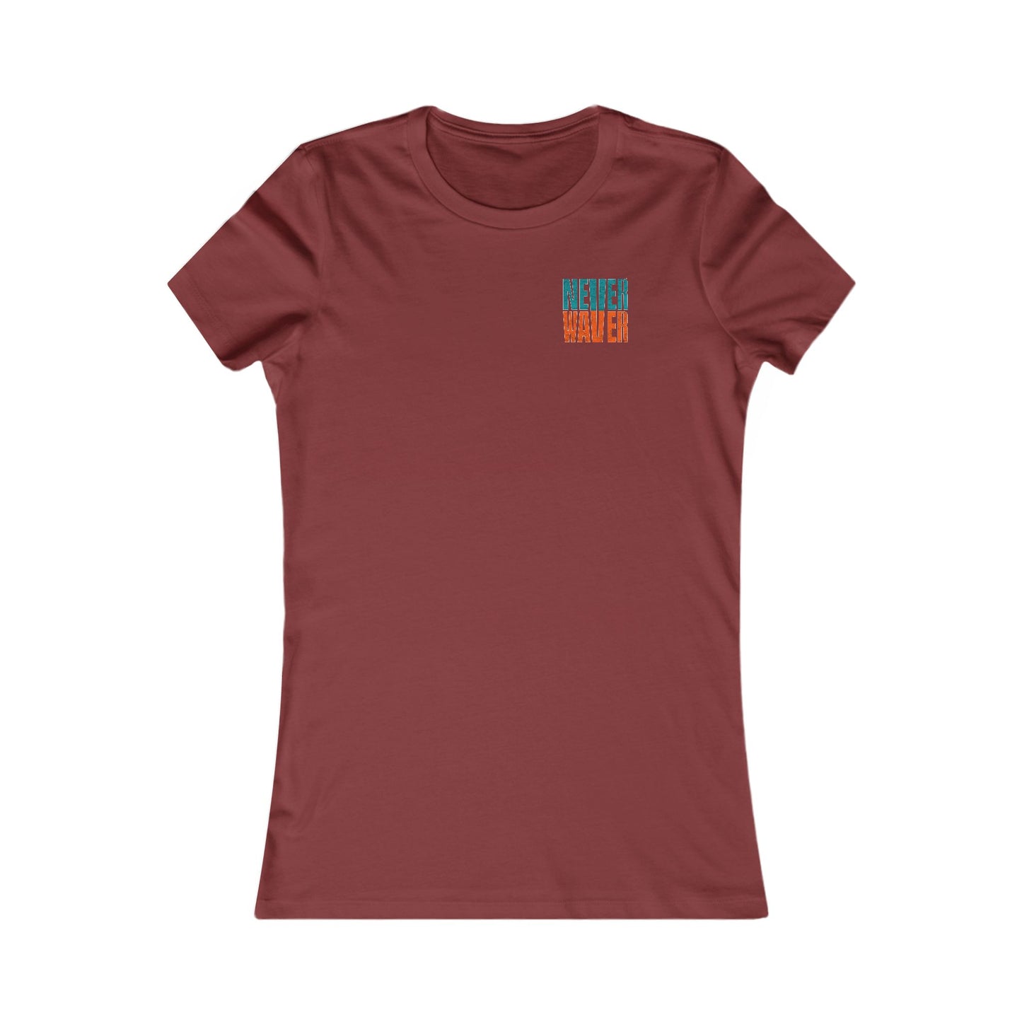 Miami Fans Never Waver W-Leopard Football Women's Favorite Tee
