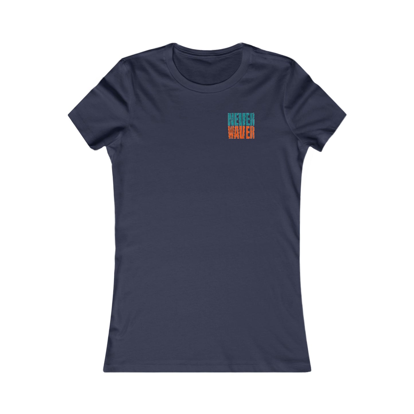 Miami Fans Never Waver W-Leopard Football Women's Favorite Tee