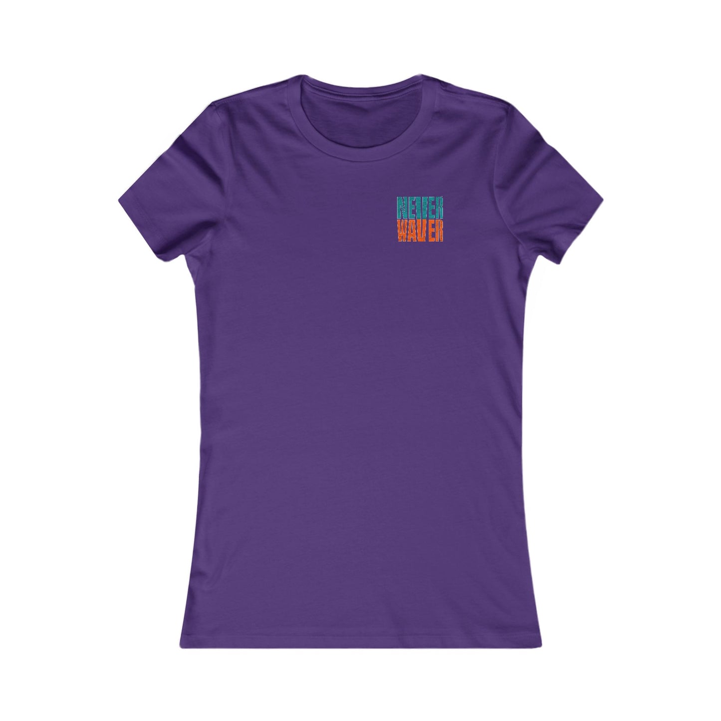 Miami Fans Never Waver W-Leopard Football Women's Favorite Tee