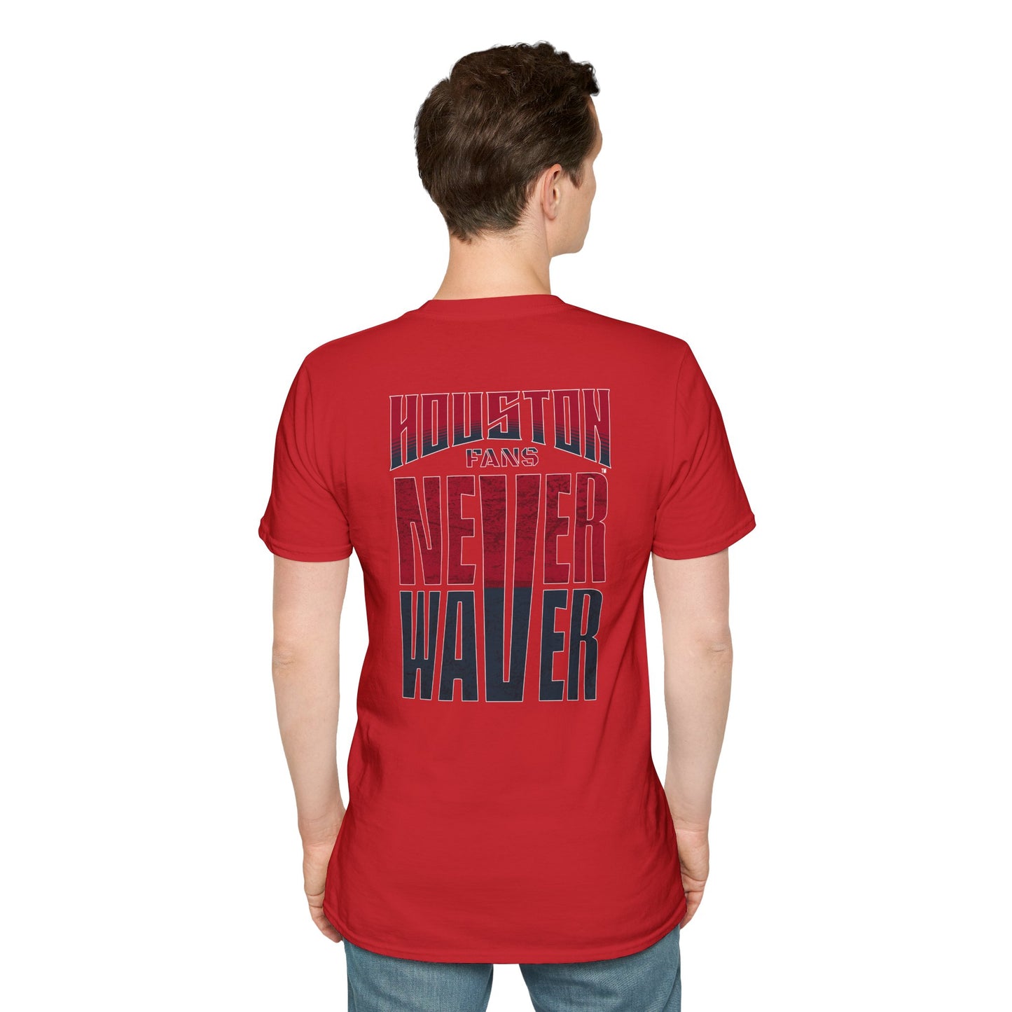 Houston Fans Never Waver Unisex Softstyle T-Shirt