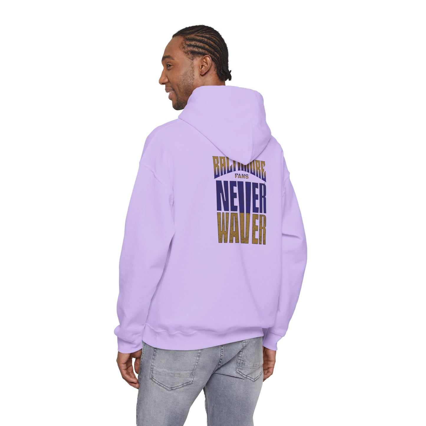 Baltimore Fans Never Waver Unisex Heavy Blend™ Hoodie, Sweatshirt