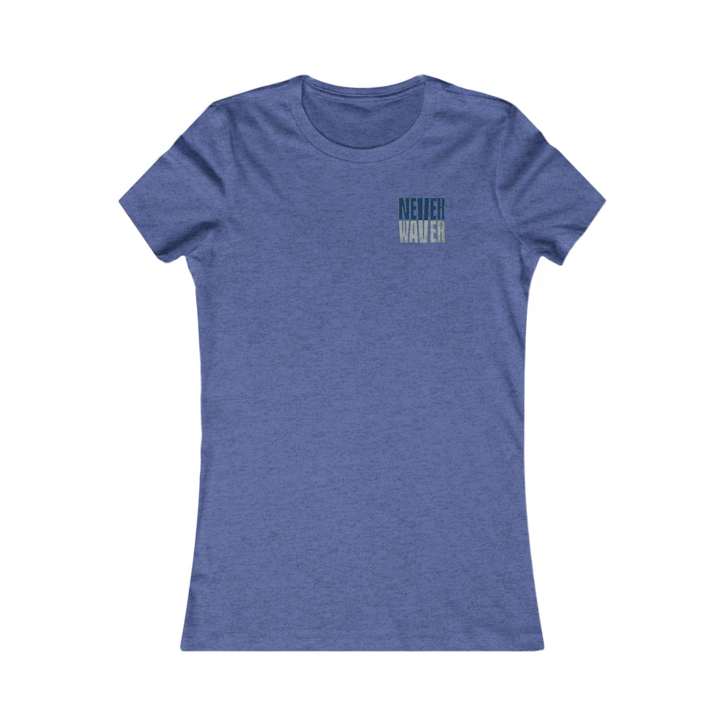 Seattle Fans "Never Waver" Women's Tee — Slim Fit Team Pride Shirt