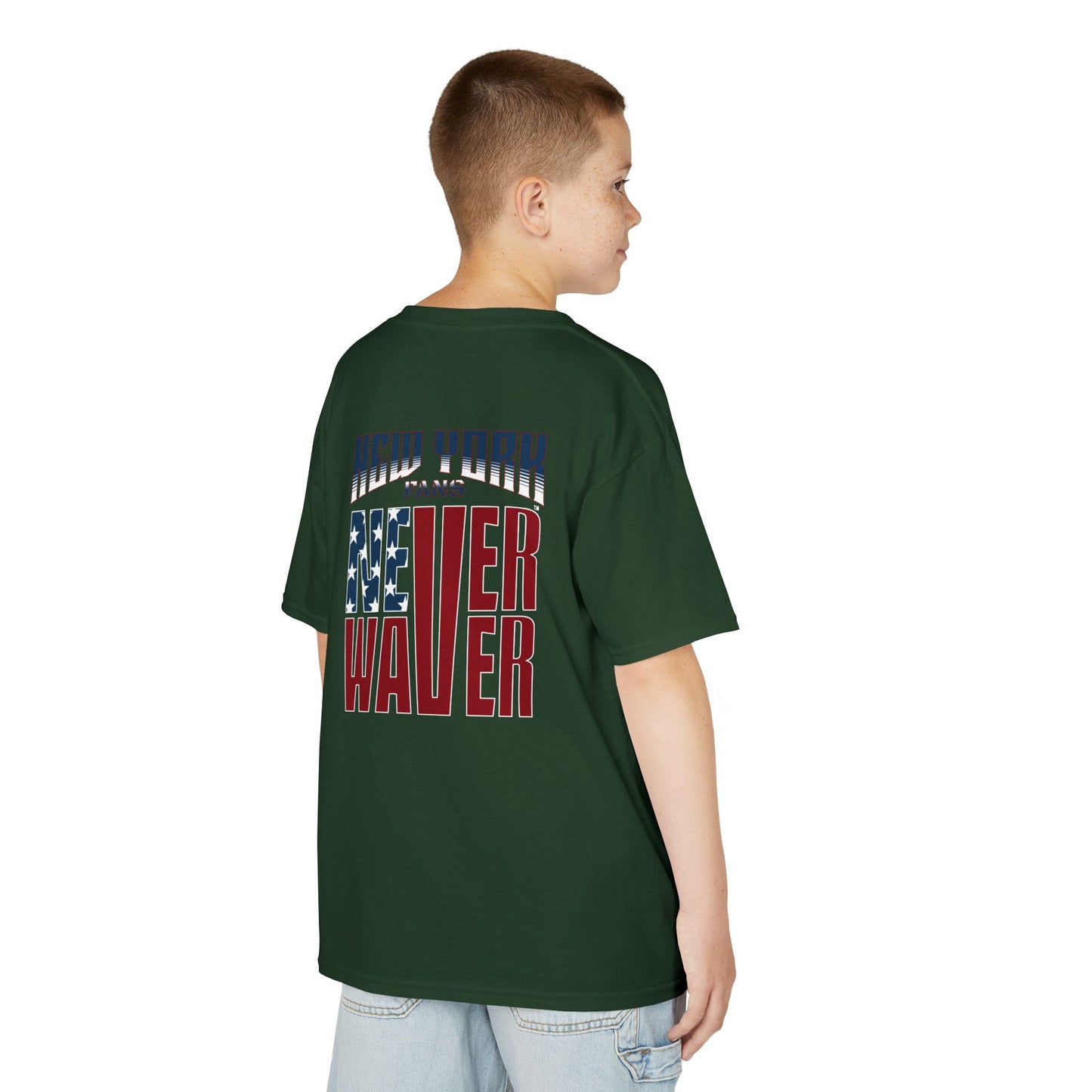 New York Fans Never Waver Kids Heavy Cotton™ Tee