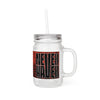 Never Waver Mason Jar with Straw - Trendy Drinkware for Parties & Everyday Use