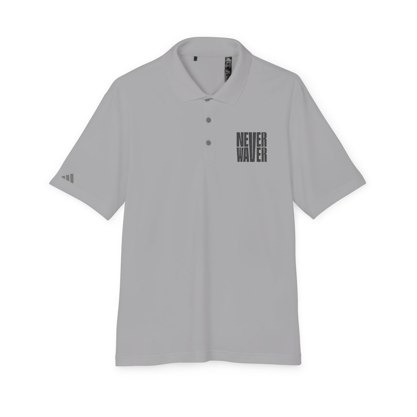 Never Waver Embroidered adidas Unisex Performance Polo