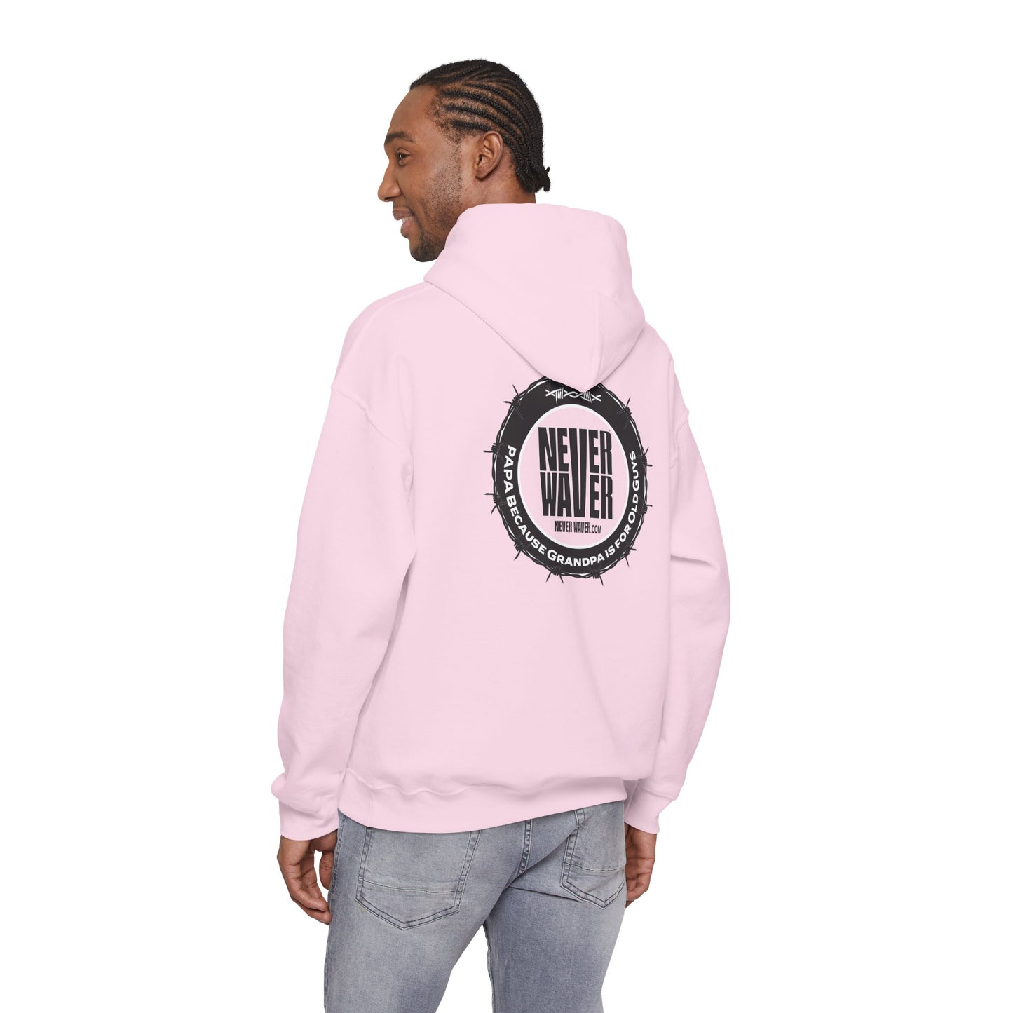 'Never Waver PAPA Because Grandpa Is For Old Guys 'Unisex Heavy Blend™ Hoodie -