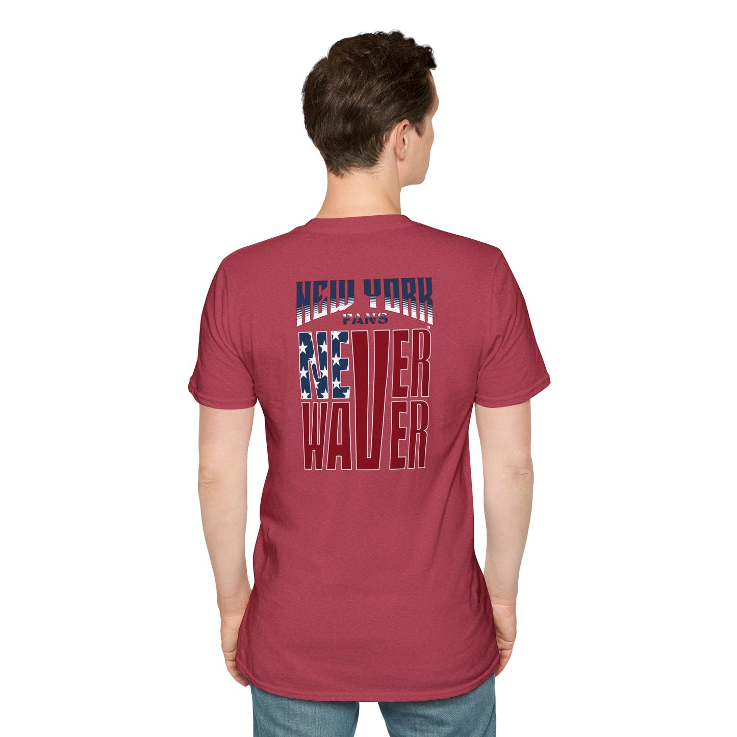 New York Fans Never Waver Unisex Softstyle T-Shirt