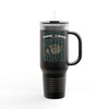 New York Fans Never Waver W-Leopard Football Insulated Travel Mug, 40oz