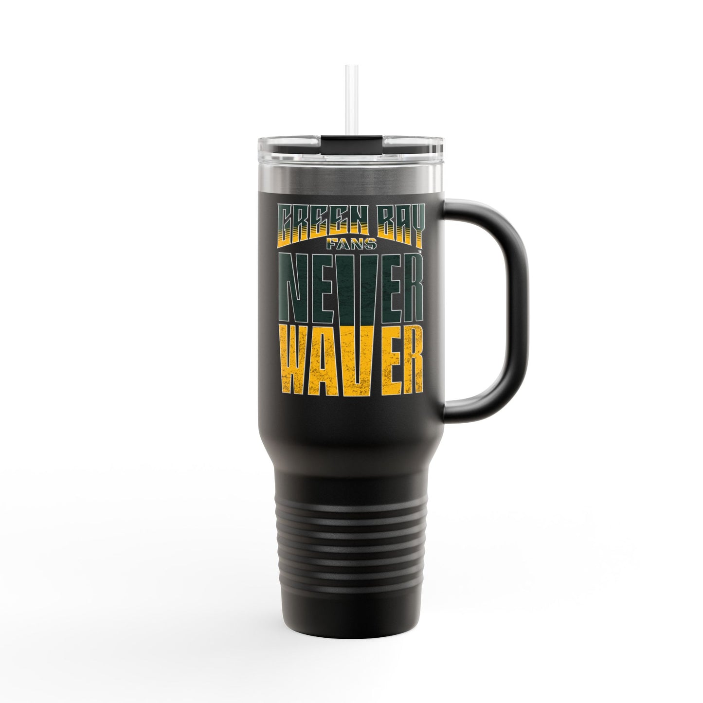 Green Bay Fans Never Waver Insulated Travel Mug, 40oz