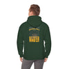 Green Bay Fans Never Waver Hoodie w Leopard Football - Unisex Heavy Blend Sweatshirt