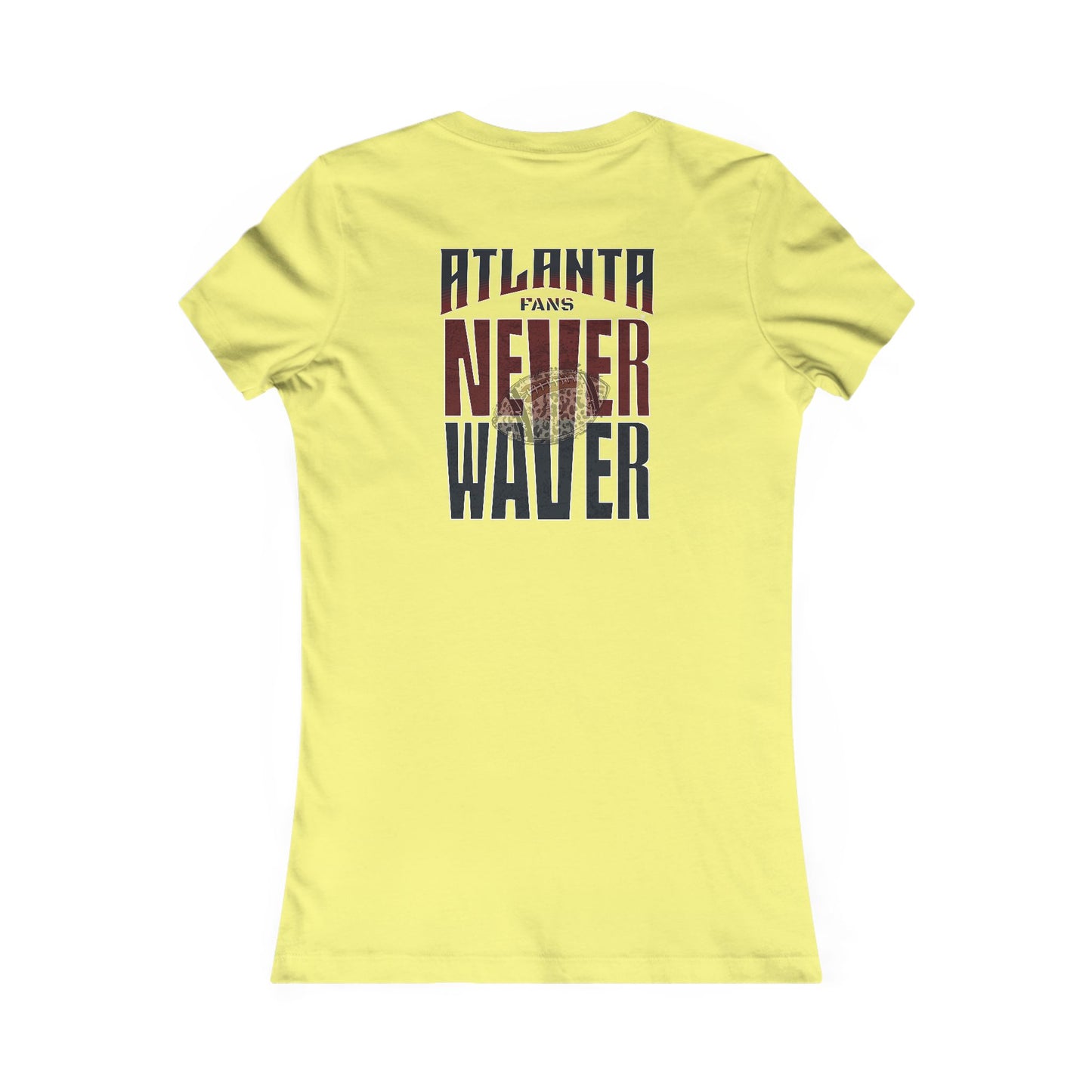 Atlanta Fans Never Waver W-Leopard Football Women's Favorite Tee