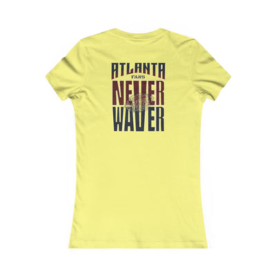 Atlanta Fans Never Waver W-Leopard Football Women's Favorite Tee