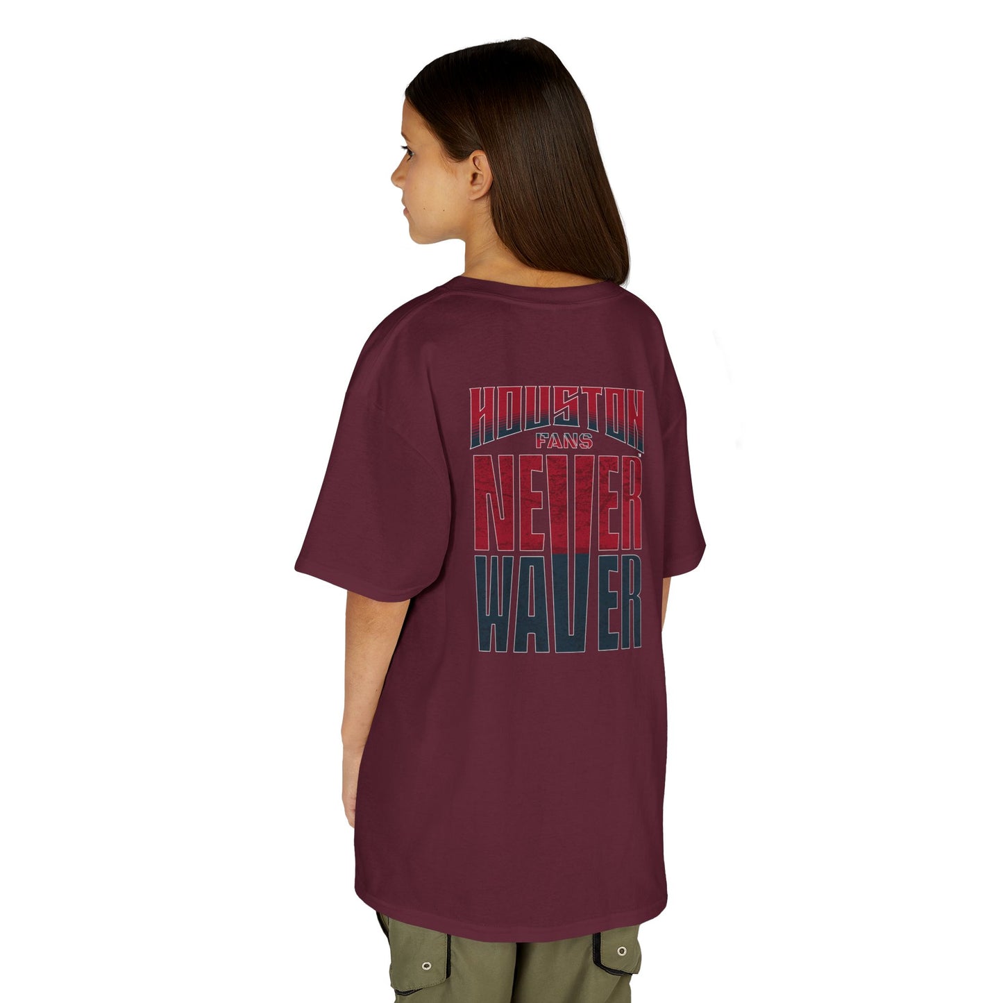 Houston Fans Never Waver Kids Heavy Cotton™ Tee