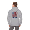 Never Waver Stylized Flag DesighnPatriotic Unisex Heavy Blend Hoodie