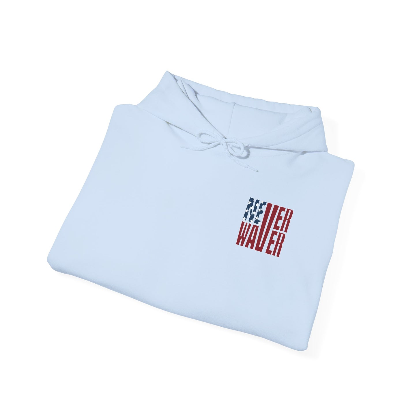 'New York Fans Never Waver' American Flag Design Unisex Heavy Blend™ Hoodie