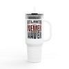 Atlanta Fans Never Waver W-Leopard Football Insulated Travel Mug, 40oz
