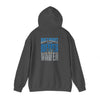 "Detroit Fans NEVER WAVER w Leopard Football" Inspirational Wear Unisex Heavy Blend™ Hooded Sweatshirt