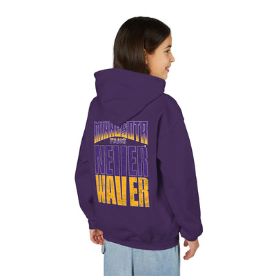 Minnesota Fans Never Waver Youth Heavy Blend Hoodie Sweatshirt