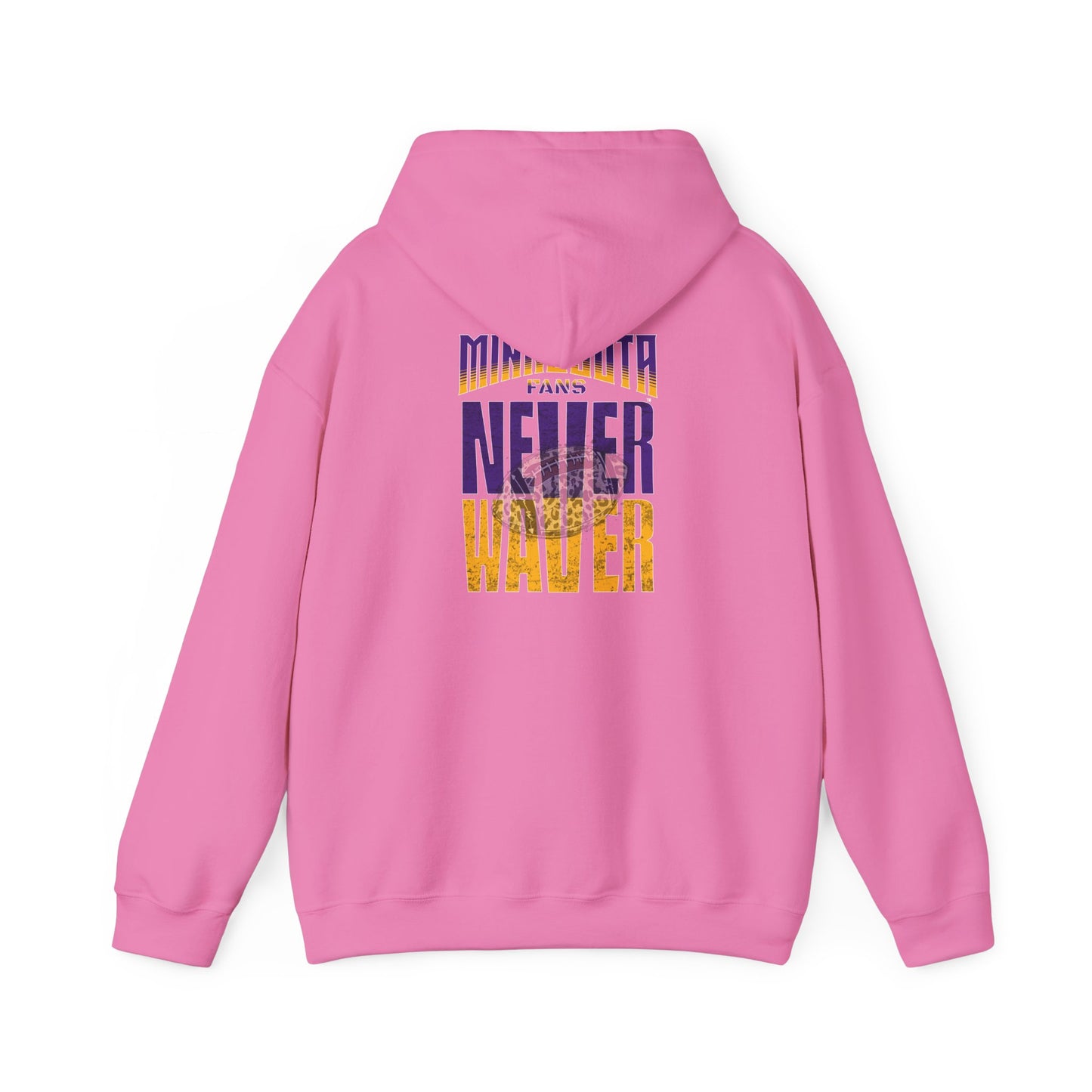 Minnesota Fans Never Waver w Leopard Football Unisex Heavy Blend™ Hoodie