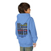 Never Waver Always Back Our First Responders Vintage-Inspired Youth Hoodie with American Flag Design