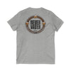 Never Waver Beer Is cheaper Than Therapy Unisex V-Neck Tee - Motivational Graphic Shirt