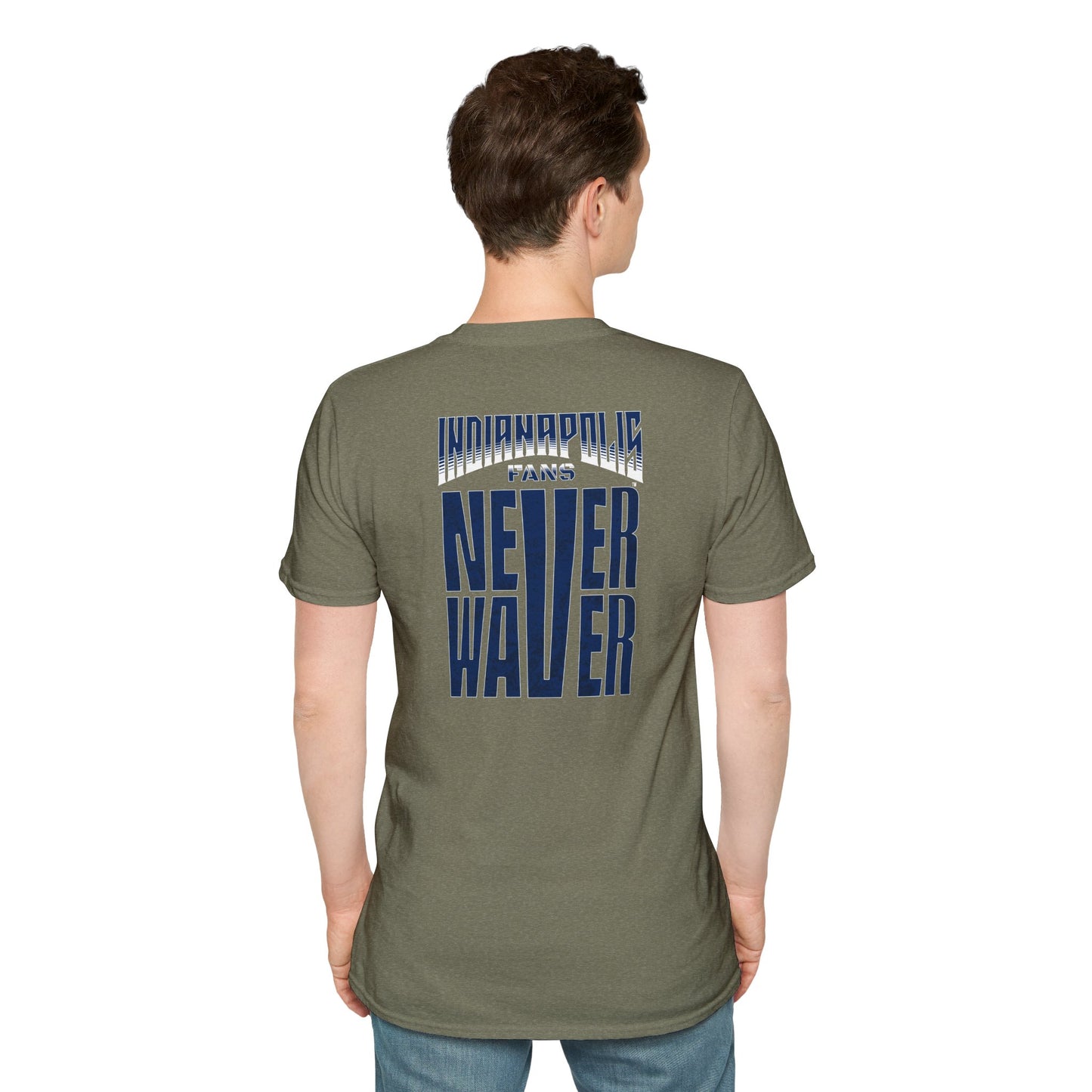 Indianapolis Fans Never Waver Unisex Softstyle T-Shirt