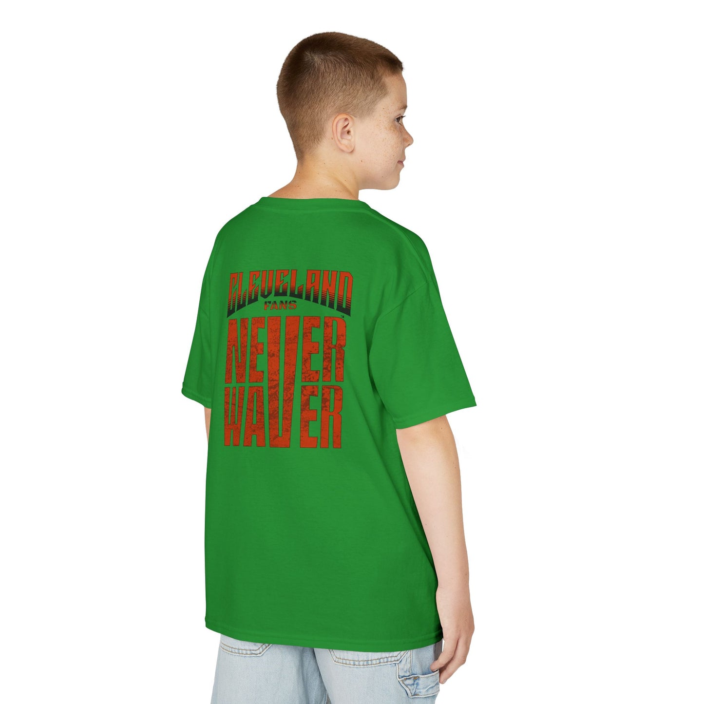 Cleveland Fans Never Waver Kids Heavy Cotton™ Tee