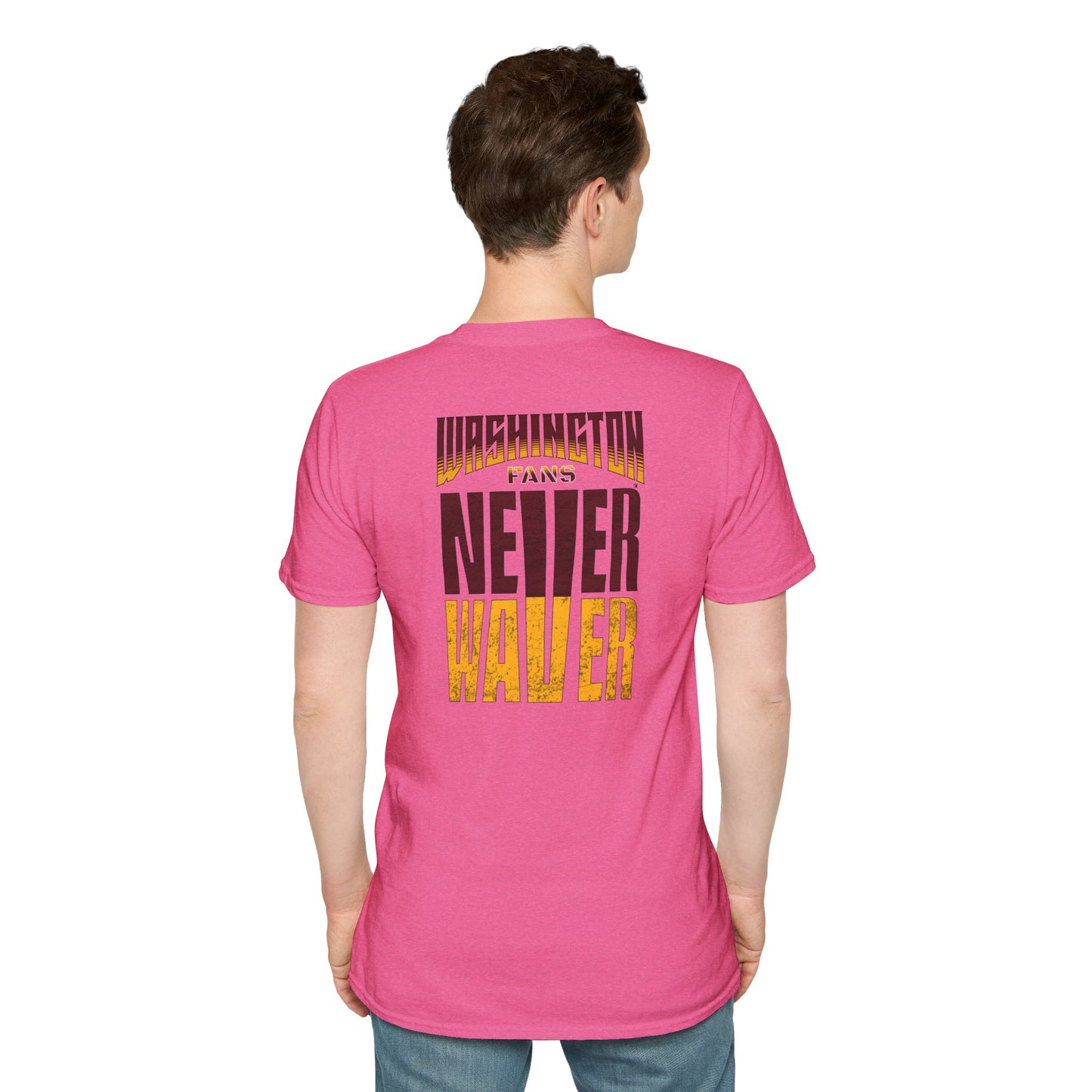 Washington Fans Never Waver Unisex Softstyle T-Shirt