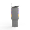Minnesota Never Waver W-Leopard Football Insulated Travel Mug, 40oz