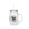 Motivational Mason Jar with Straw - 'Never Waver Ain't No Hood Like Motherhood' Design