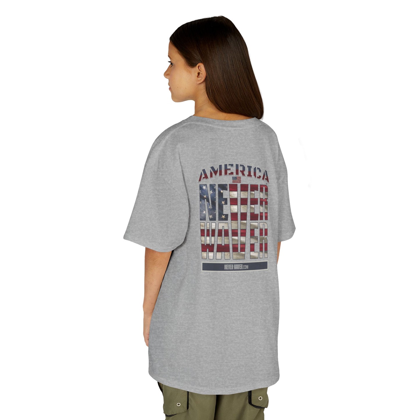 America Never Waver Kids Heavy Cotton™ Tee
