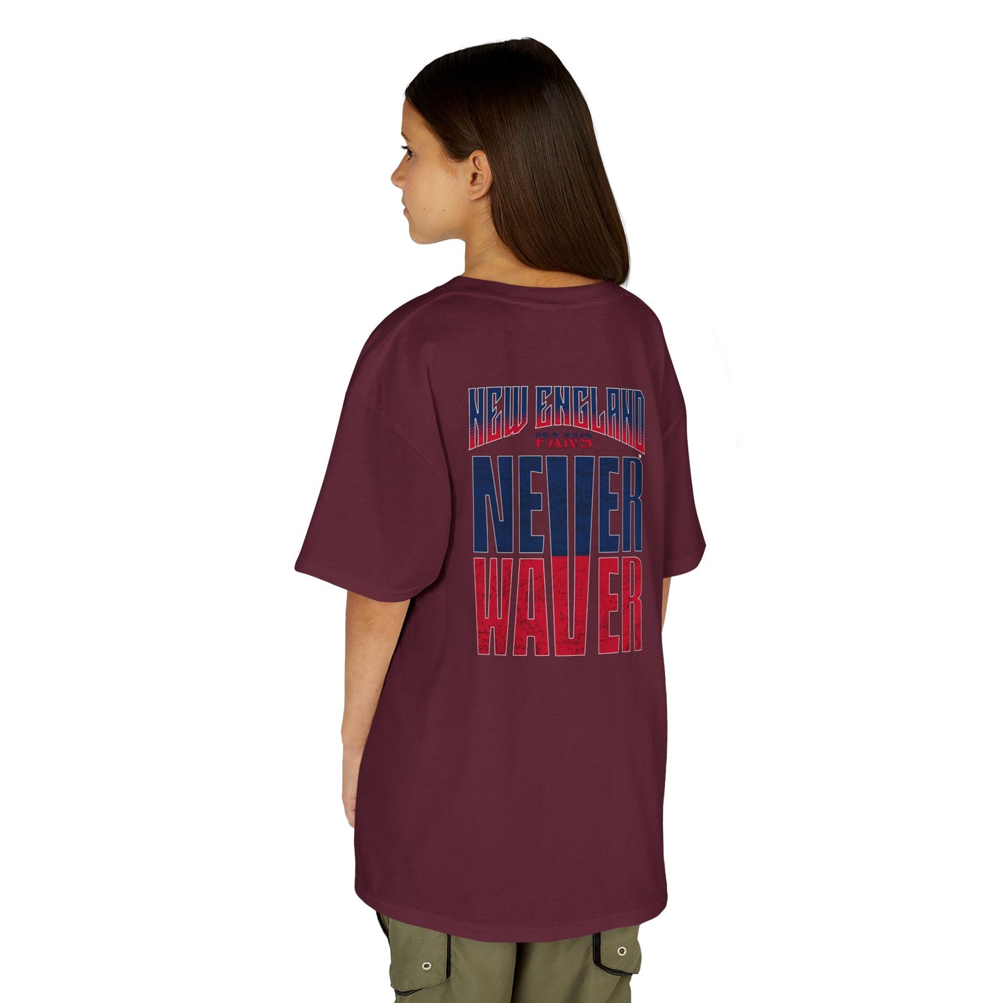 New England Fans Never Waver Kids Heavy Cotton™ Tee