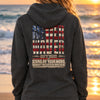 Never Waver Definition Hoodie — Stand By Your Word Back Graphic Womens