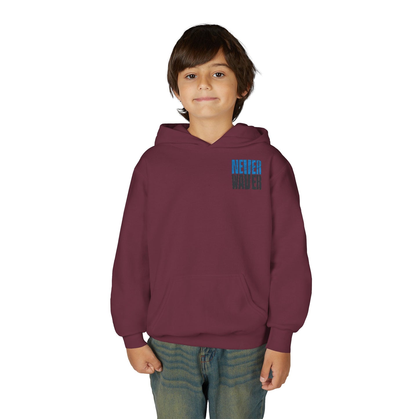 Carolina Fans Never Waver Youth Heavy Blend Hooded Sweatshirt