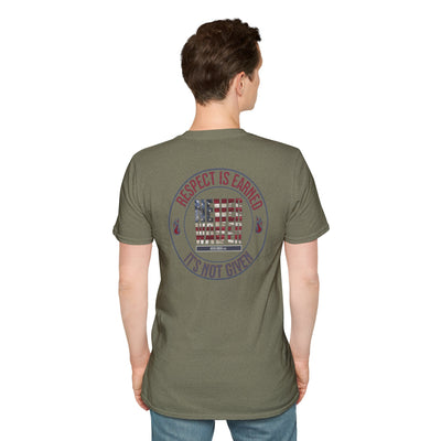 Respect Is Earned  Never Waver It's Not Given Unisex Softstyle T-Shirt