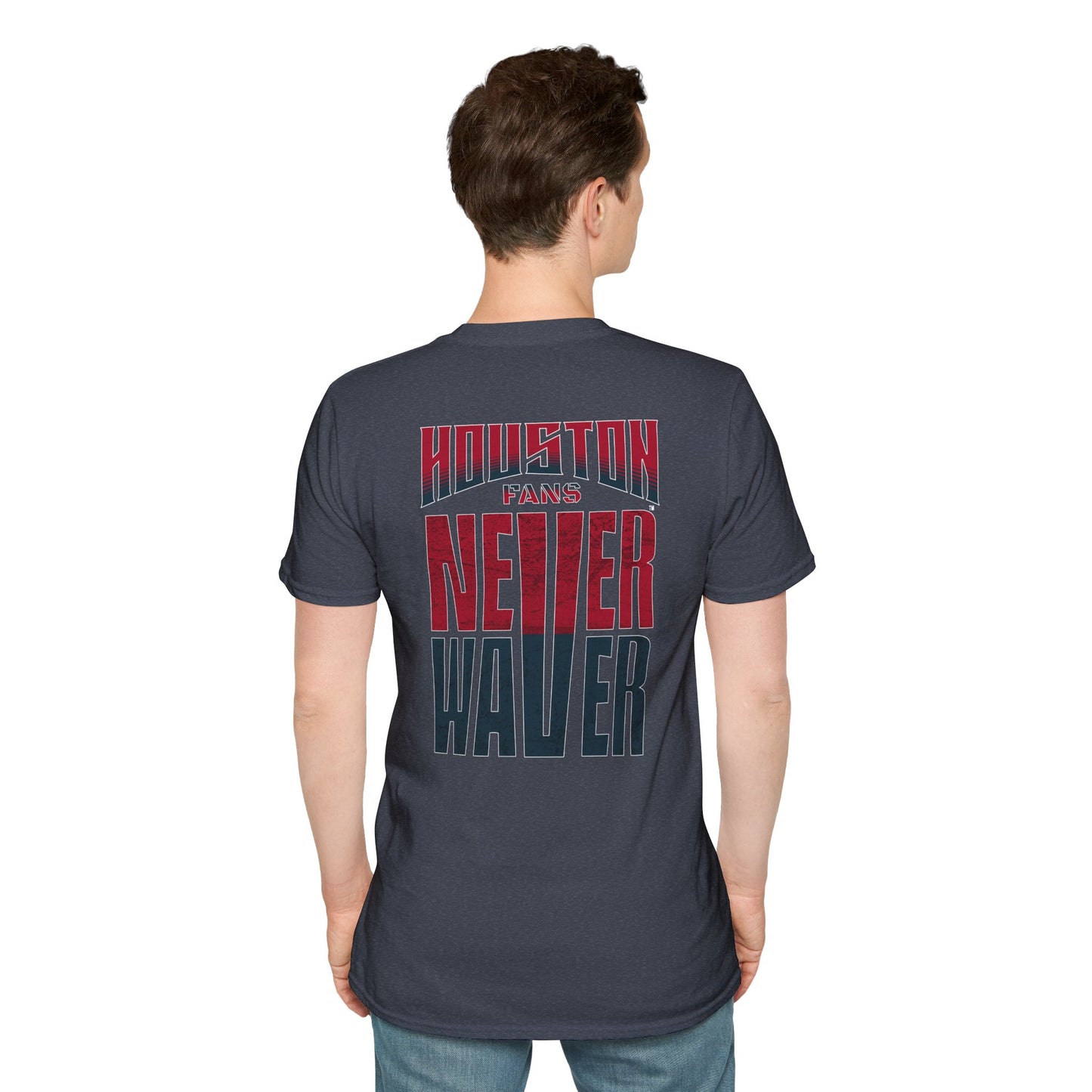 Houston Fans Never Waver Unisex Softstyle T-Shirt