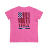 Never Waver USA Women's Midweight Cotton Tee