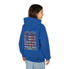 "America Never Waver " Motivational Sweatshirt Youth Heavy Blend Hoodie