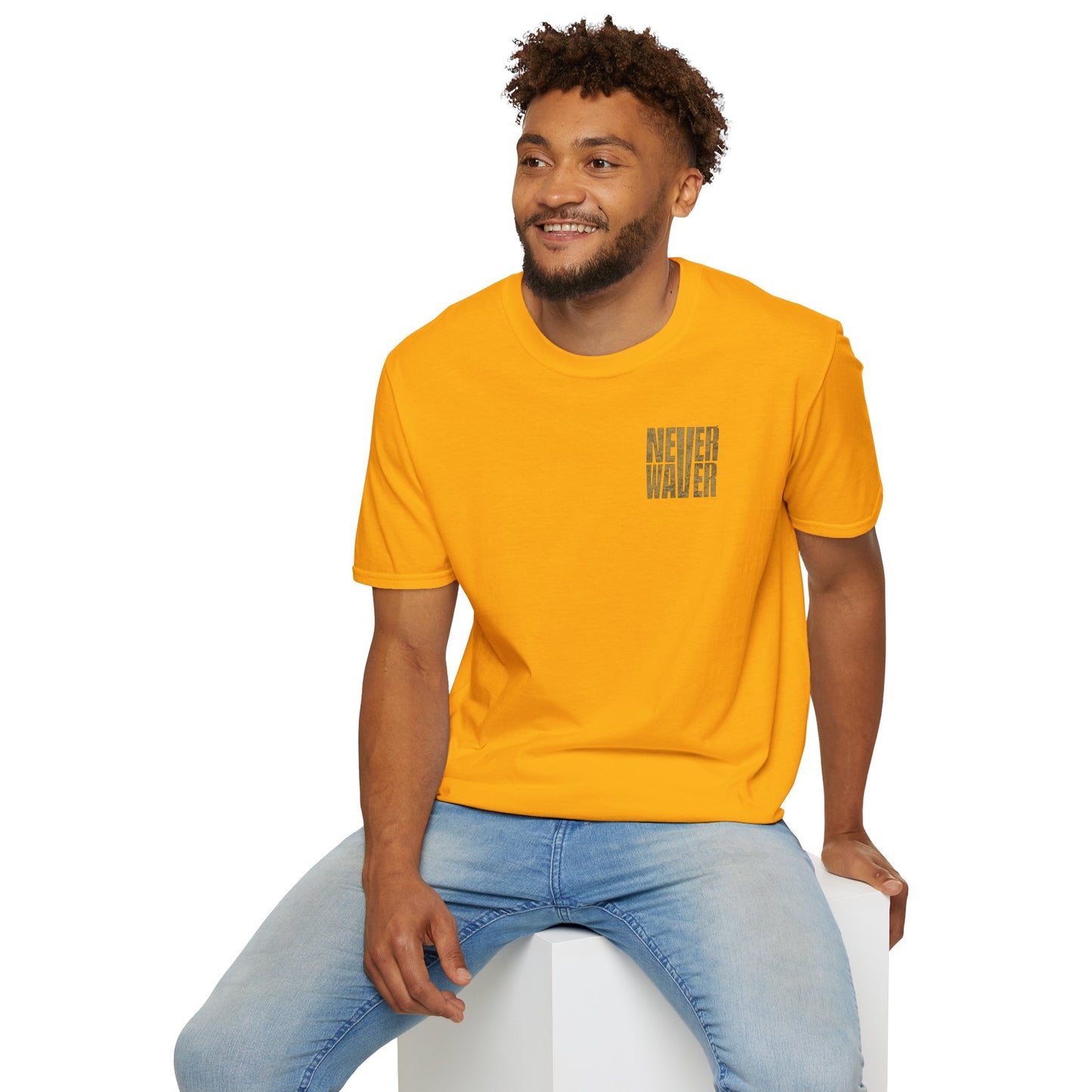 New Orleans Fans Never Waver Unisex Softstyle T-Shirt