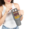 Washington Fans Never Waver W-Leopard Football Insulated Travel Mug, 40oz