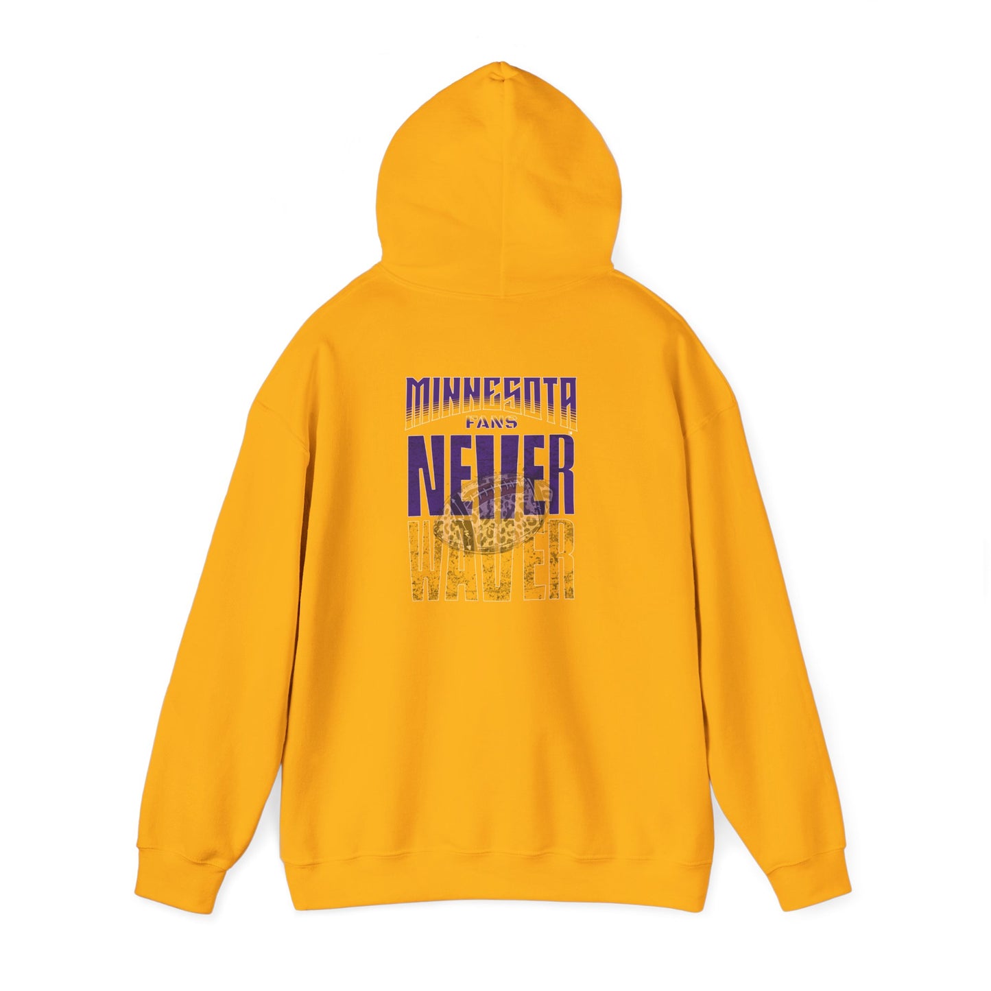 Minnesota Fans Never Waver w Leopard Football Unisex Heavy Blend™ Hoodie