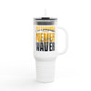 Pittsburgh Fans Never Waver with leopard football Insulated Travel Mug, 40oz