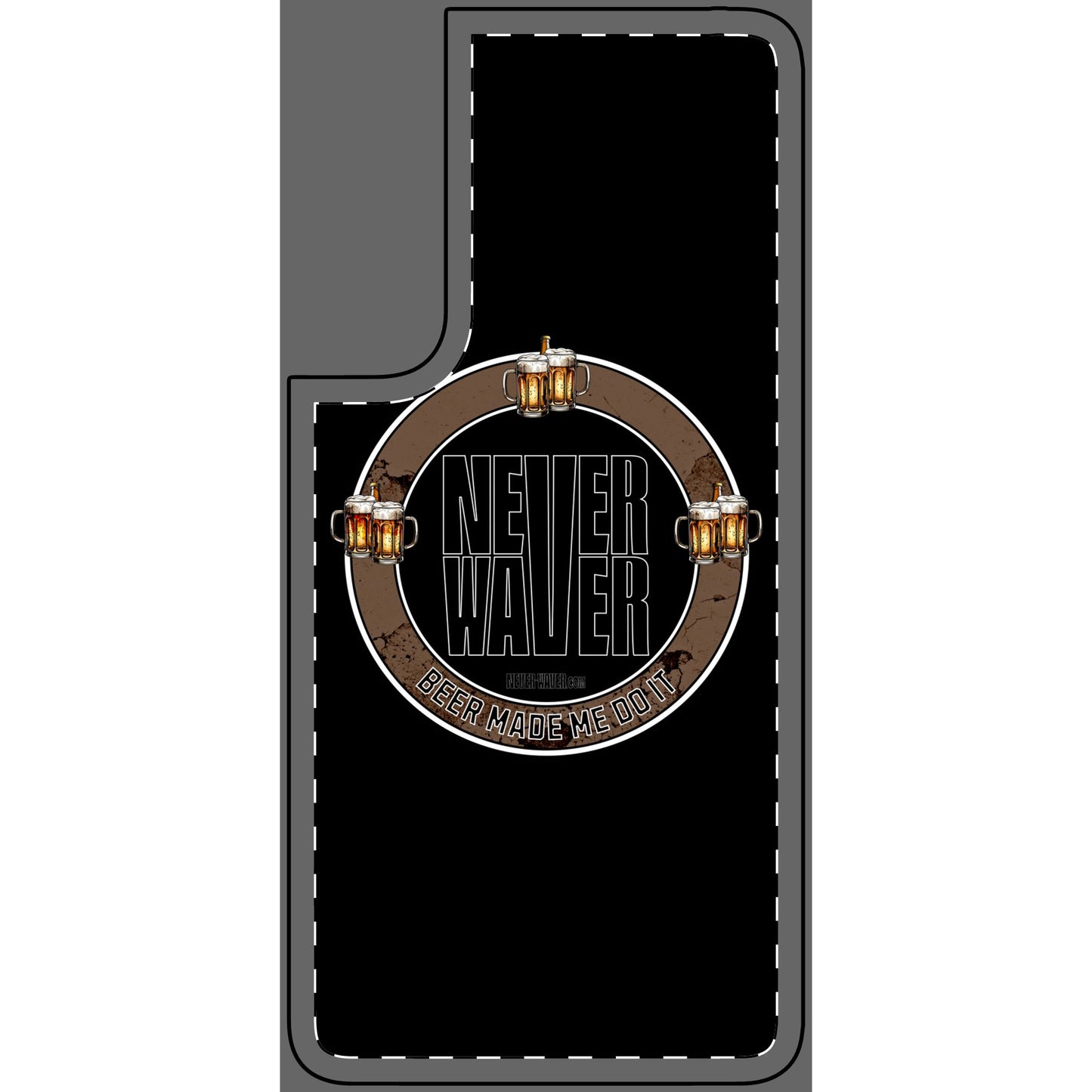 Never Waver Beer Made Me Do It Phone Skin - Beer Lover's Accessory