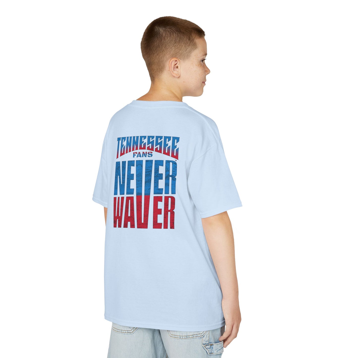 Tennessee Fans Never Waver Kids Heavy Cotton™ Tee