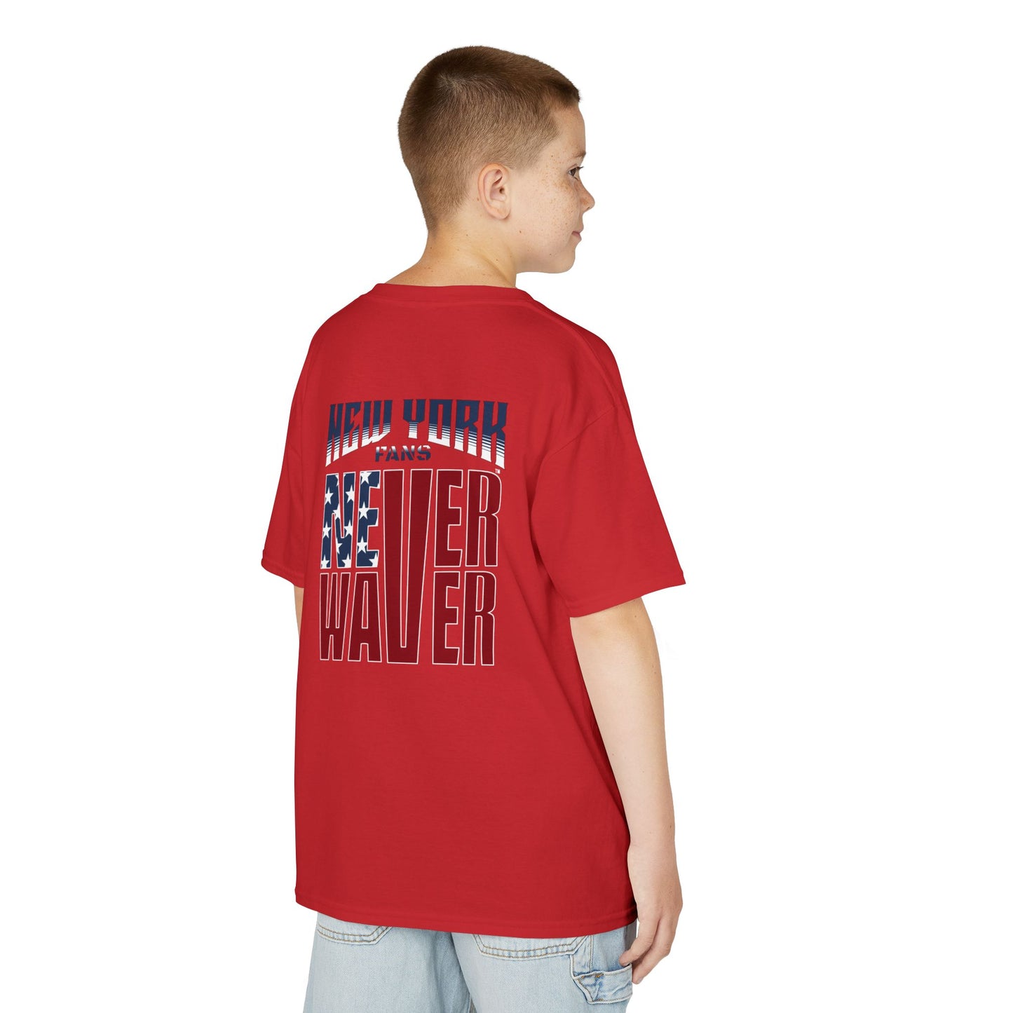 New York Fans Never Waver Kids Heavy Cotton™ Tee
