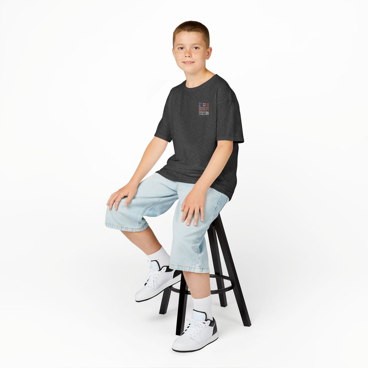 Never Waver® Earn It T-Shirt | Old-School Backbone | Kids Tee